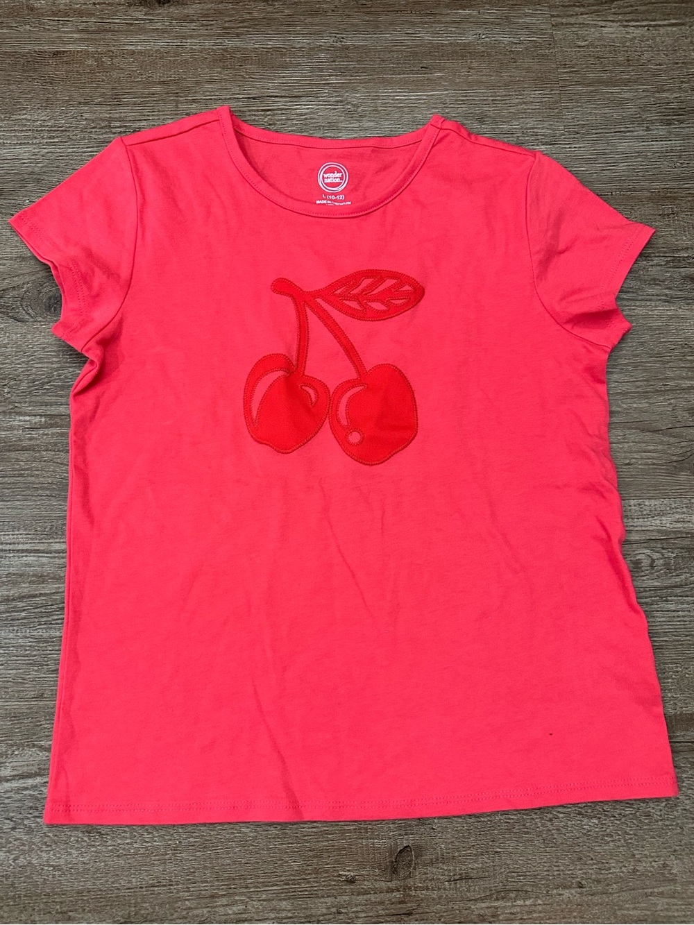 Girls Red Cherry Tee